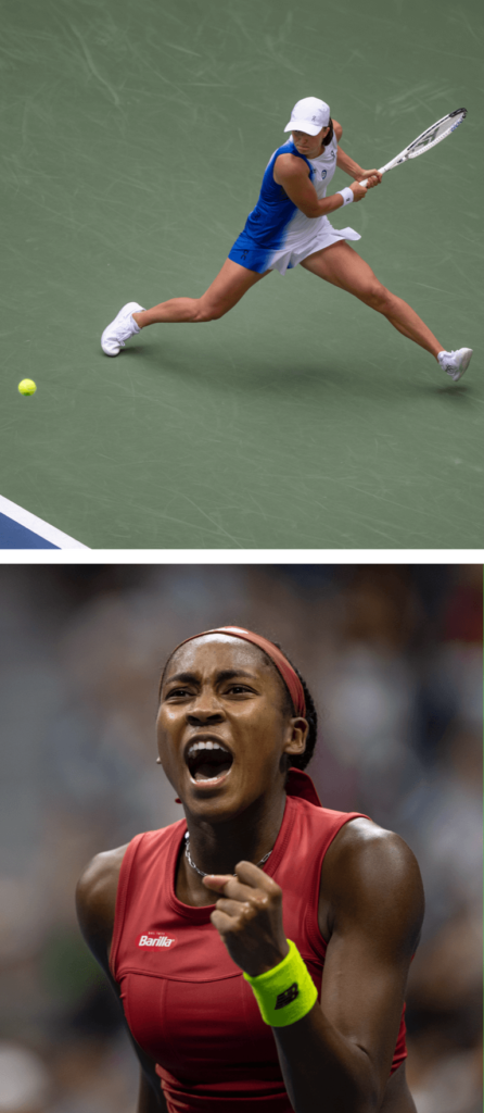us open - jogadoras