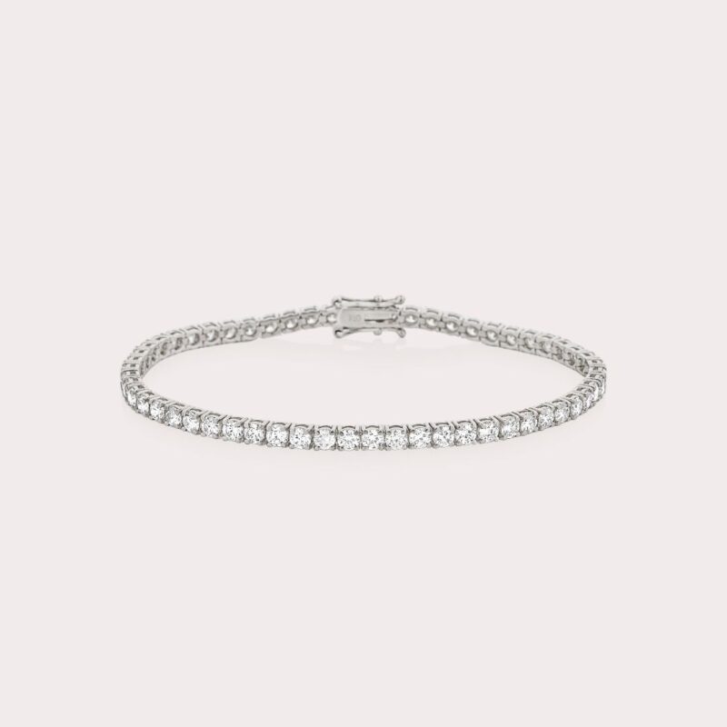 Pulseira Riviera em Ouro Branco com Diamantes – Coleção Prime